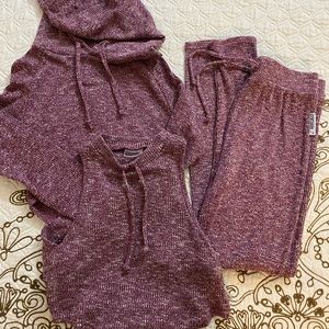 Pink gymshark slounge set